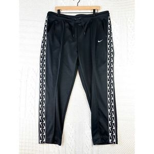 XL Nike Women's Black Track Pants with Side Stripe